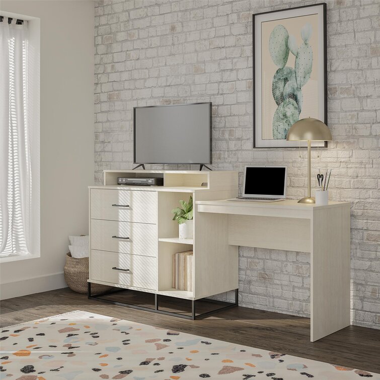 Modern dresser online desk combo